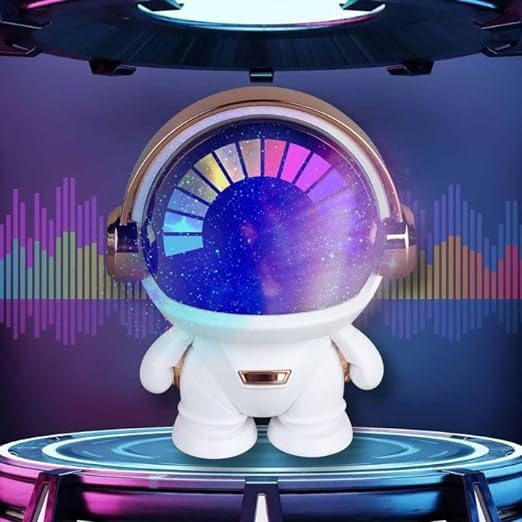 deevudi Space Robot Sound, Compact Astronaut Bluetooth Smart Speaker, Portable Wireless Speaker with HiFi Sound Quality